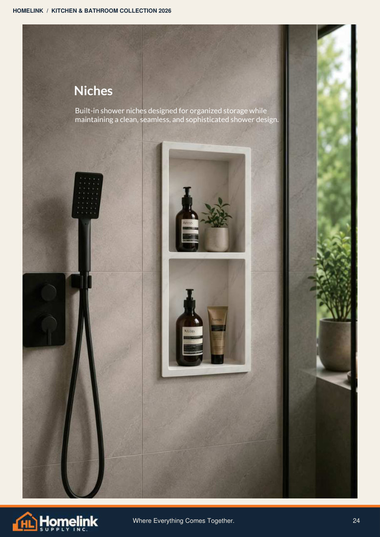 Homelink product catalogue page 24. Open the PDF for text, dimensions and zoom.