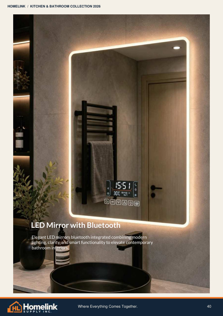Homelink product catalogue page 40. Open the PDF for text, dimensions and zoom.